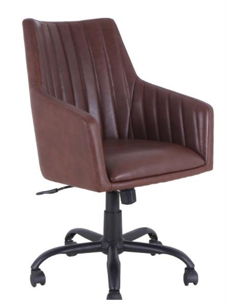 Lorell Leather Back Stitch Chair
